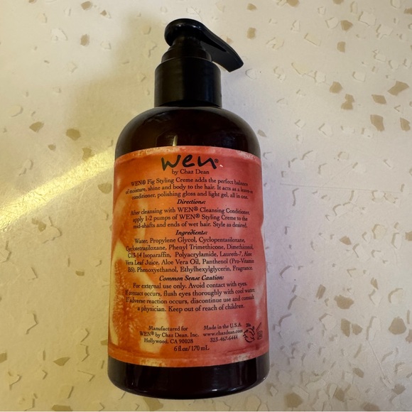 WEN by Chaz Dean FIG STYLING CREME CREAM~ 6 oz w/ Pump - new, full - Picture 4 of 4